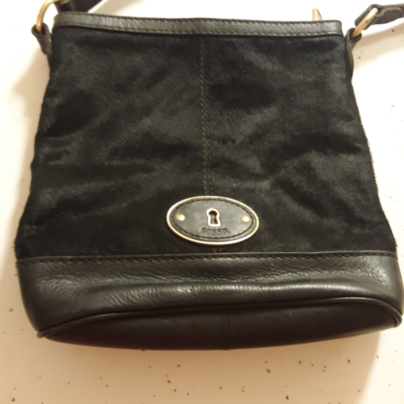 Fossil Handbags - Black calf hair Fossil handbag